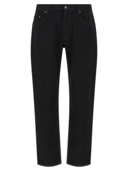 Burberry Schwarze Baumwoll-Jeans mit geradem Bein