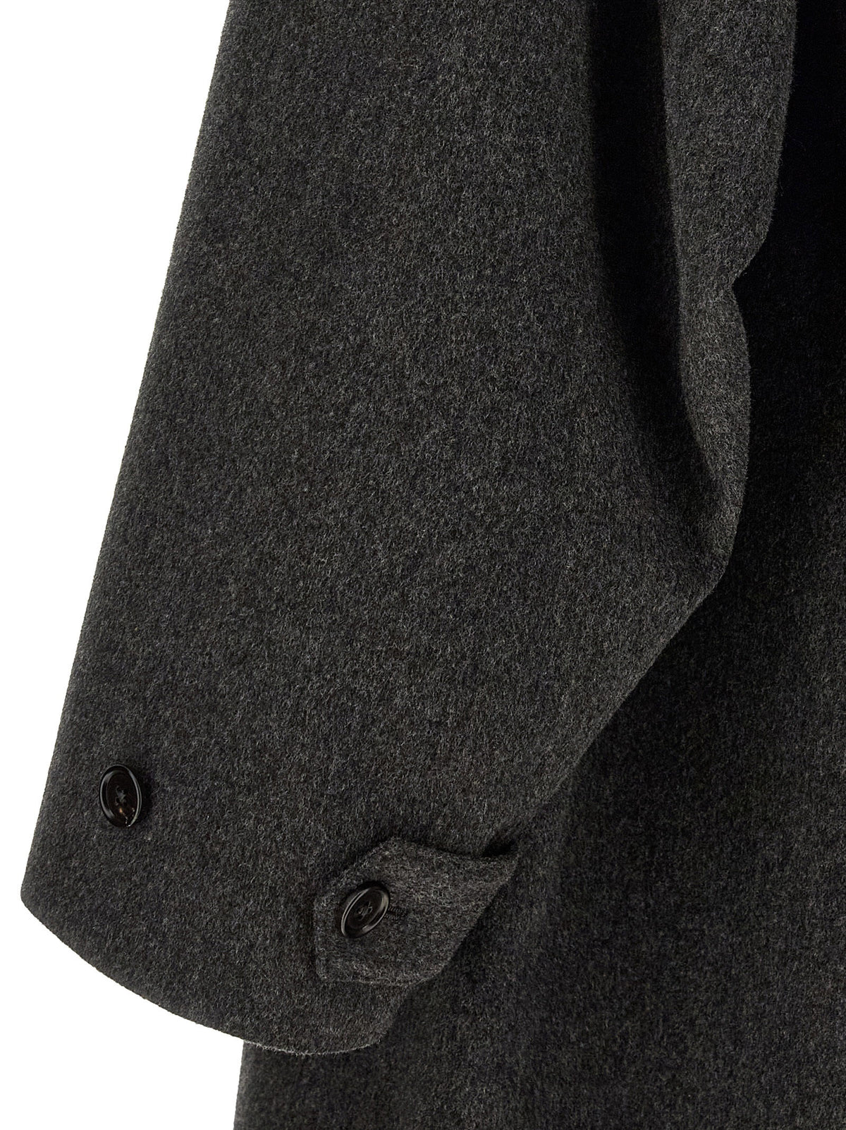 Jil Sander Grauer Wollmantel
