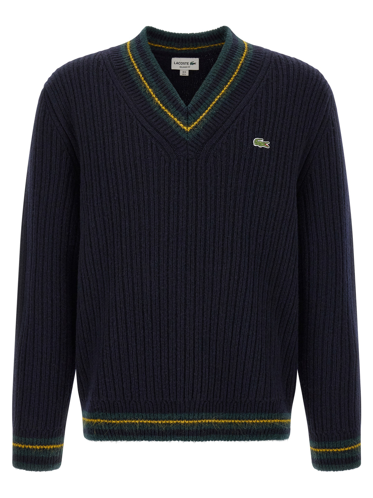 Lacoste Blauer Wollcardigan