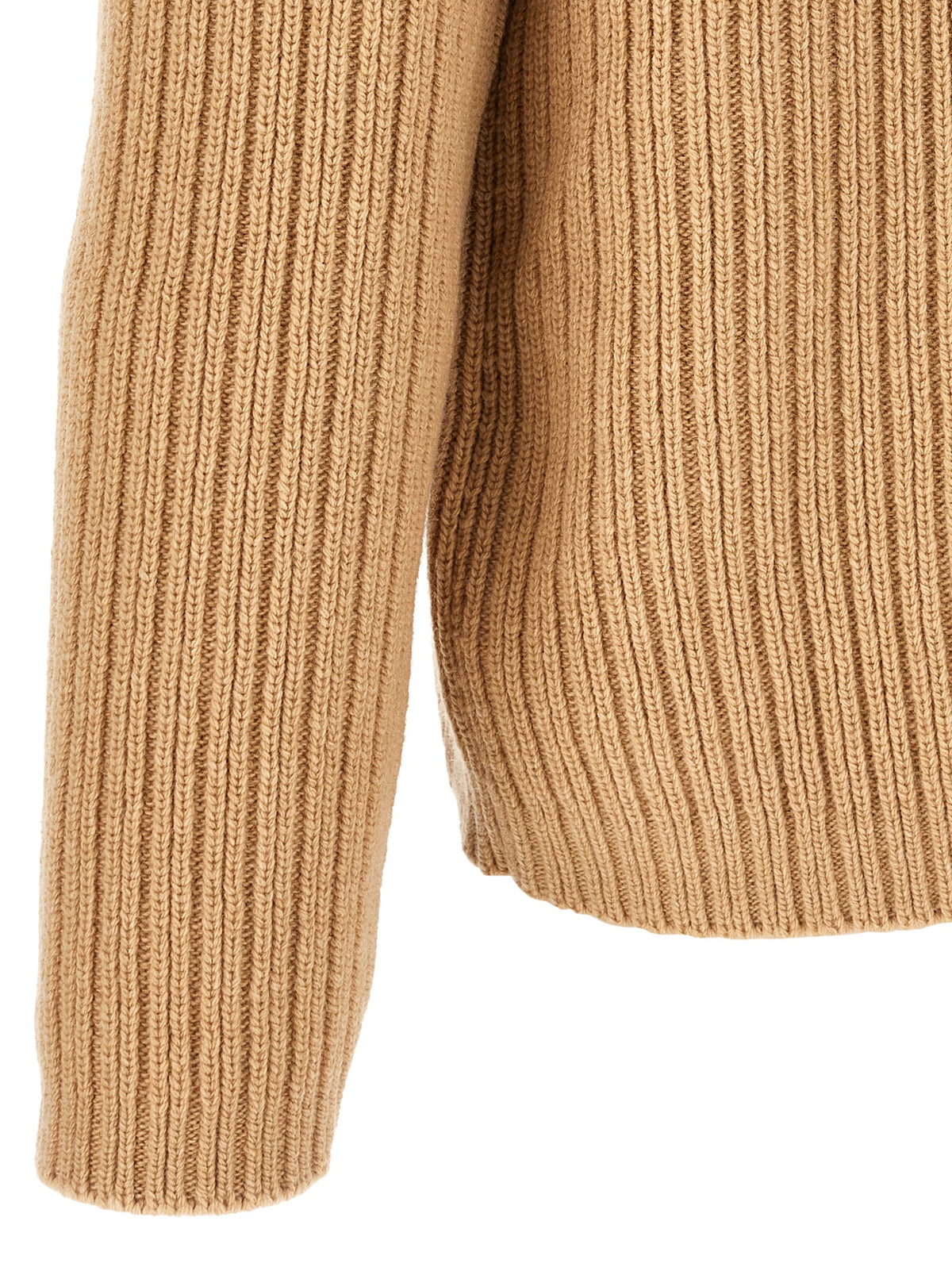 Lacoste Beige Wollstrickjacke