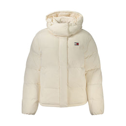 Tommy Hilfiger Weiße Damenjacke aus Polyester