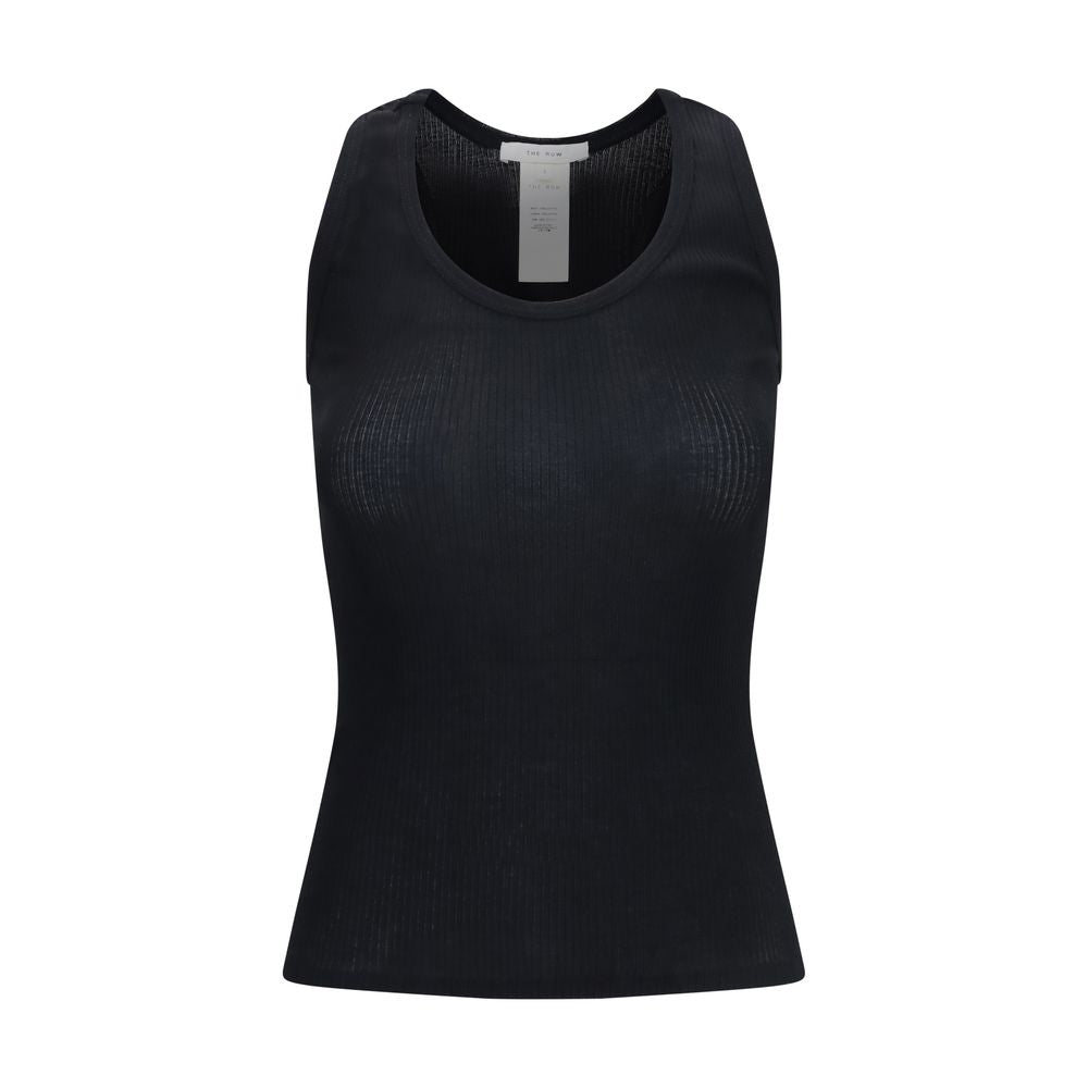 The Row Schwarze Baumwoll-Tanktops