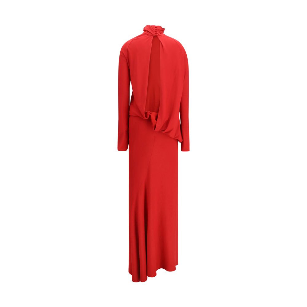 Magda Butrym Rotes Viskose-Freizeitkleid