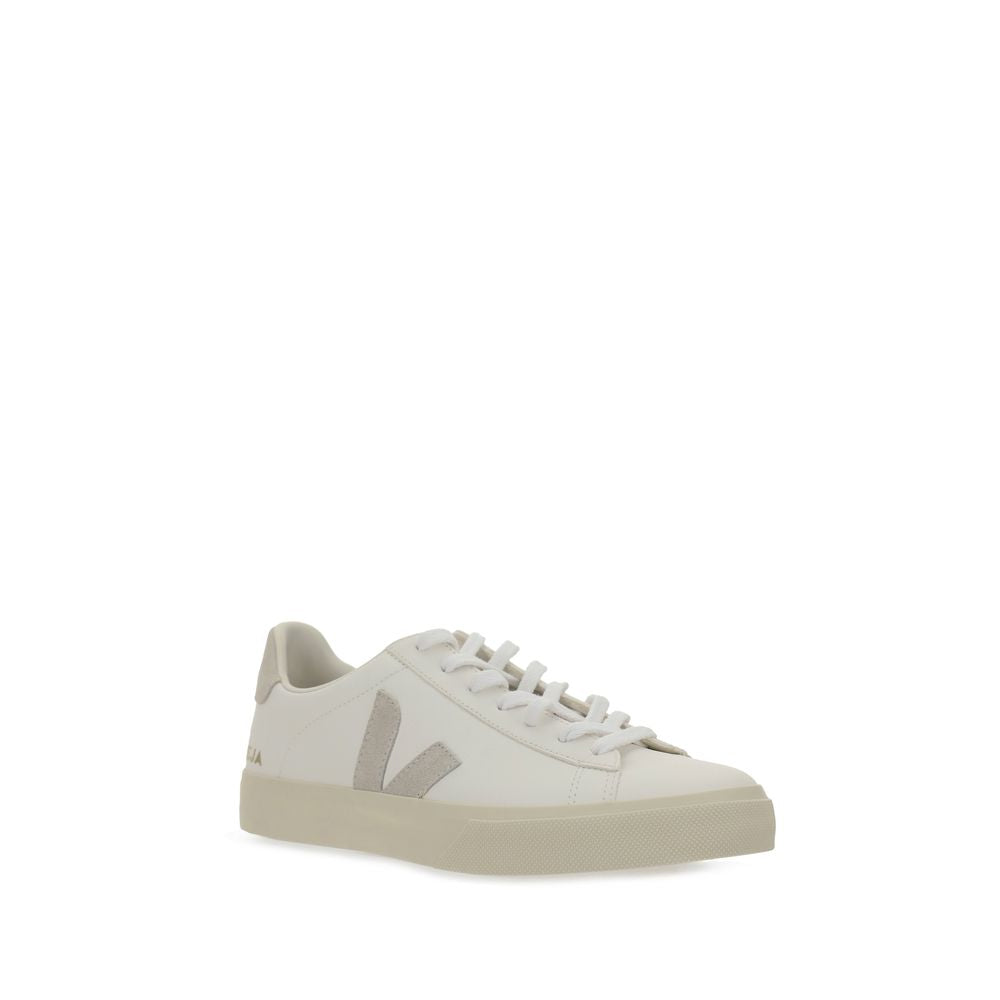 Veja Weiße Low-Top-Sneaker aus Kalbsleder Bos Taurus