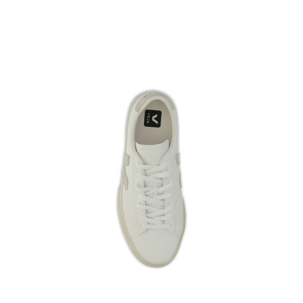 Veja Weiße Low-Top-Sneaker aus Kalbsleder Bos Taurus