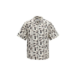 Prada Beige Cotton Pattern Shirt