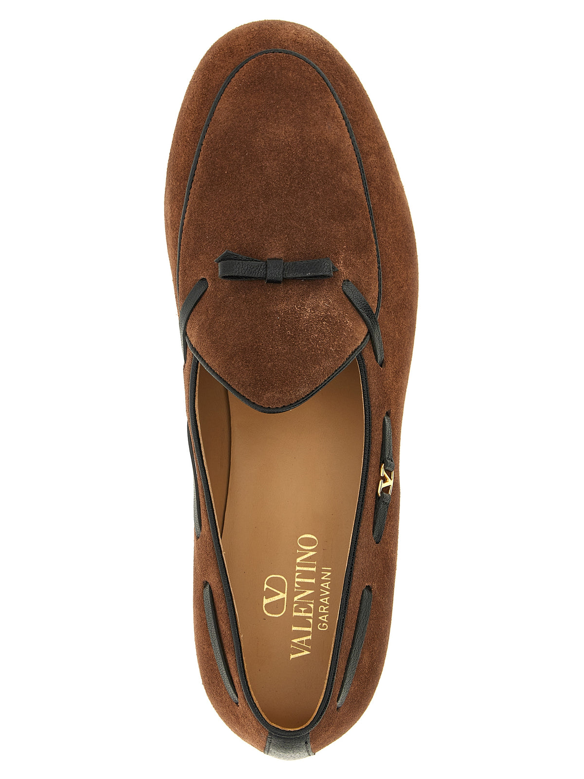 Valentino Garavani Braune Kalbsleder-Slipper