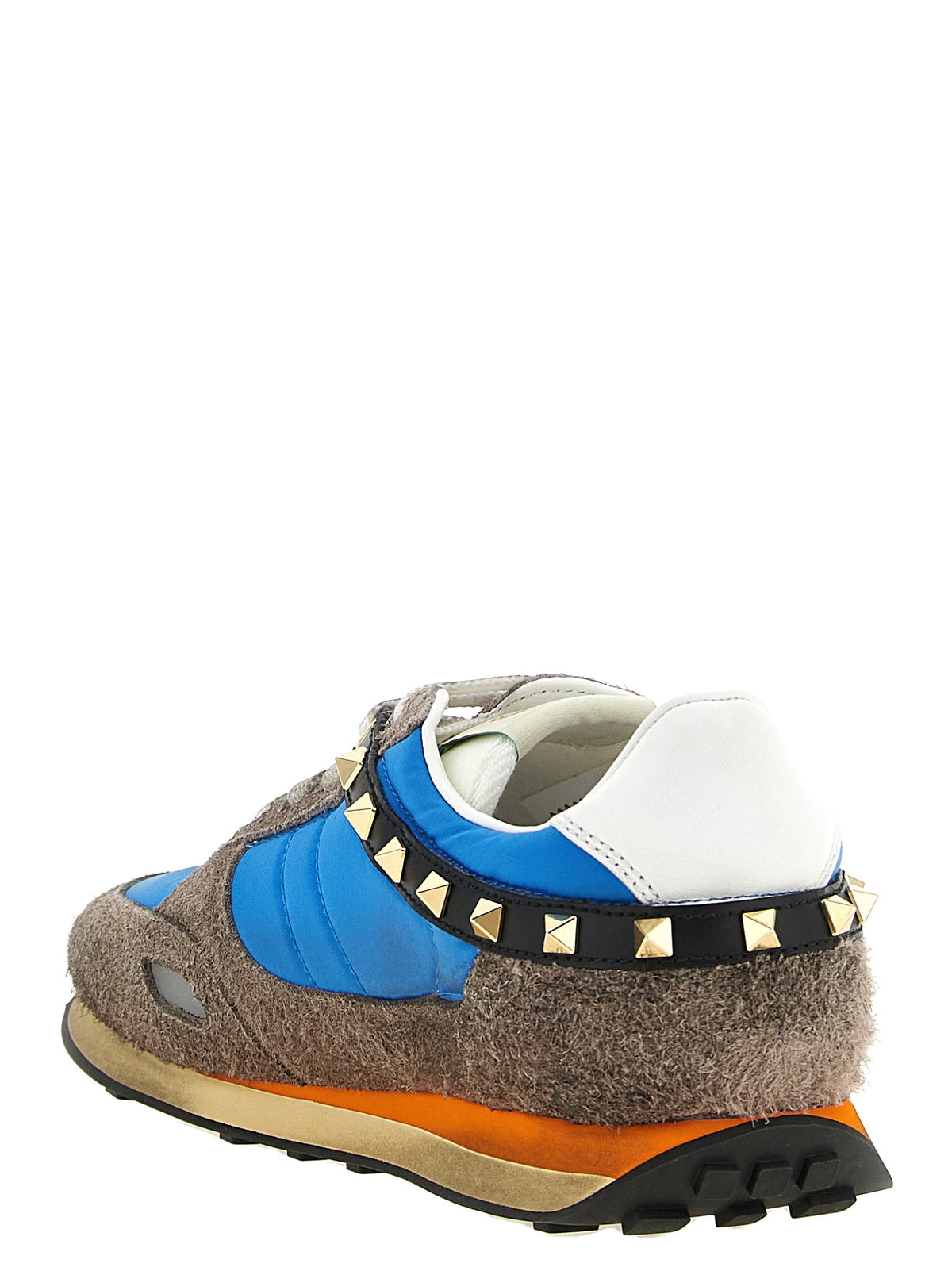 Valentino Garavani Mehrfarbige Kalbsleder-Sneaker mit niedrigem Schaft