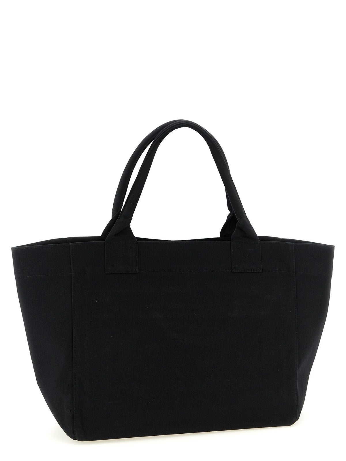 Ganni Schwarze Tote Bag aus recycelter Baumwolle