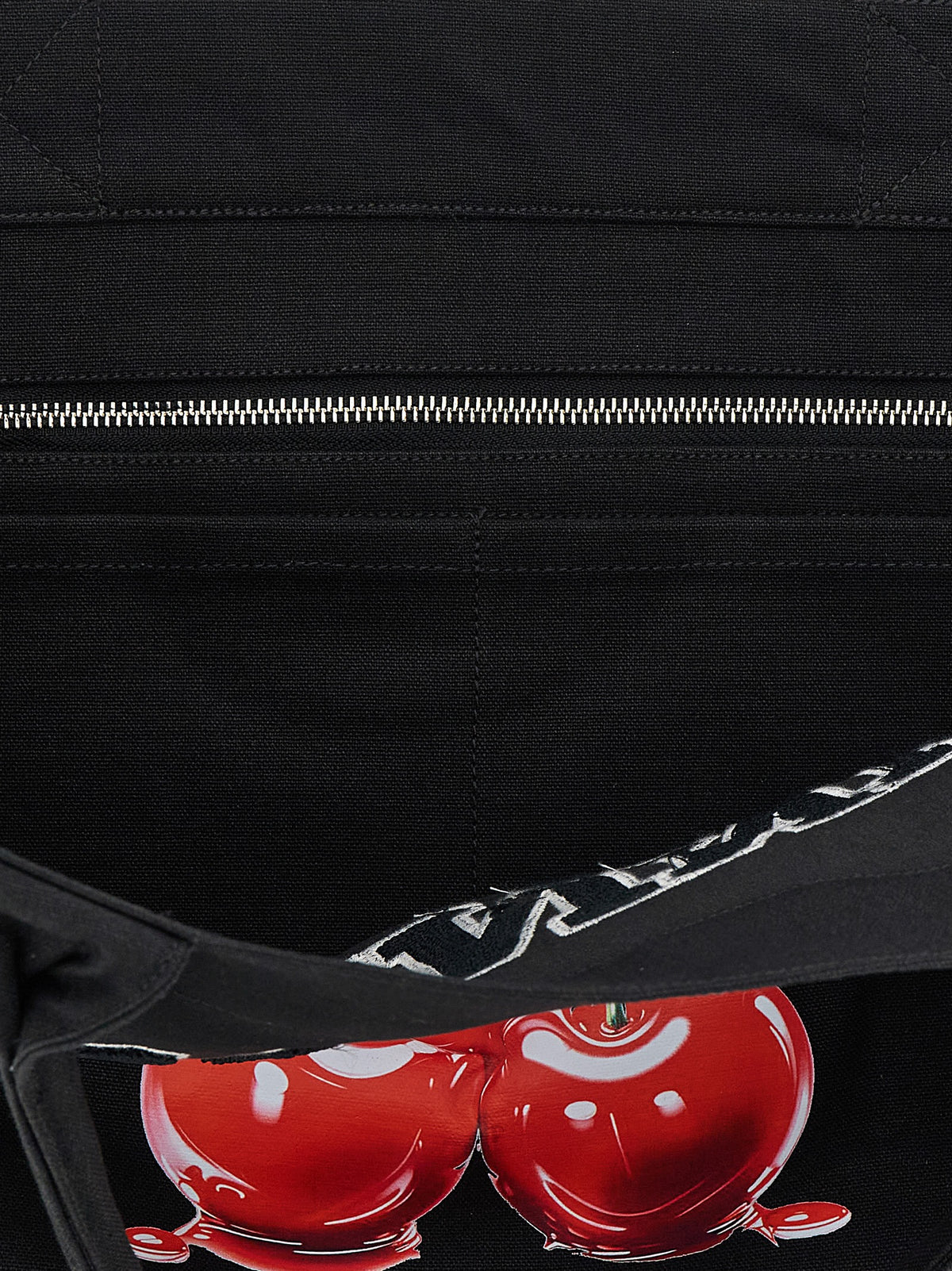 Ganni Schwarze Tote Bag aus recycelter Baumwolle