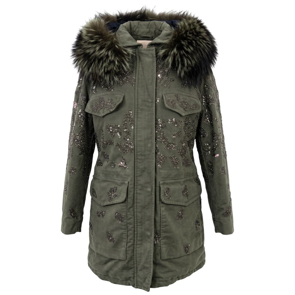 Mr&Mrs Italy Grüne Baumwolljacke für Damen