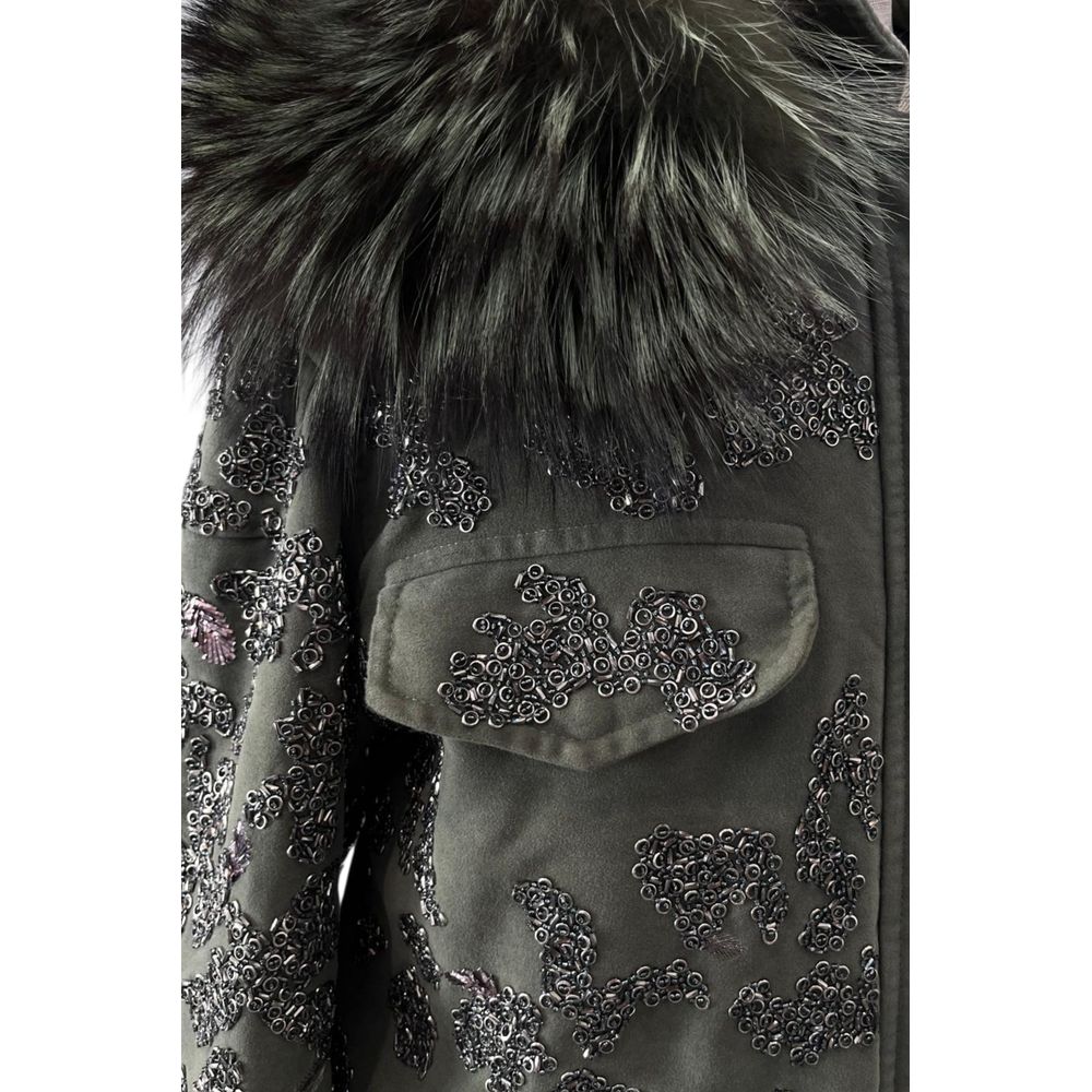 Mr&Mrs Italy Grüne Baumwolljacke für Damen