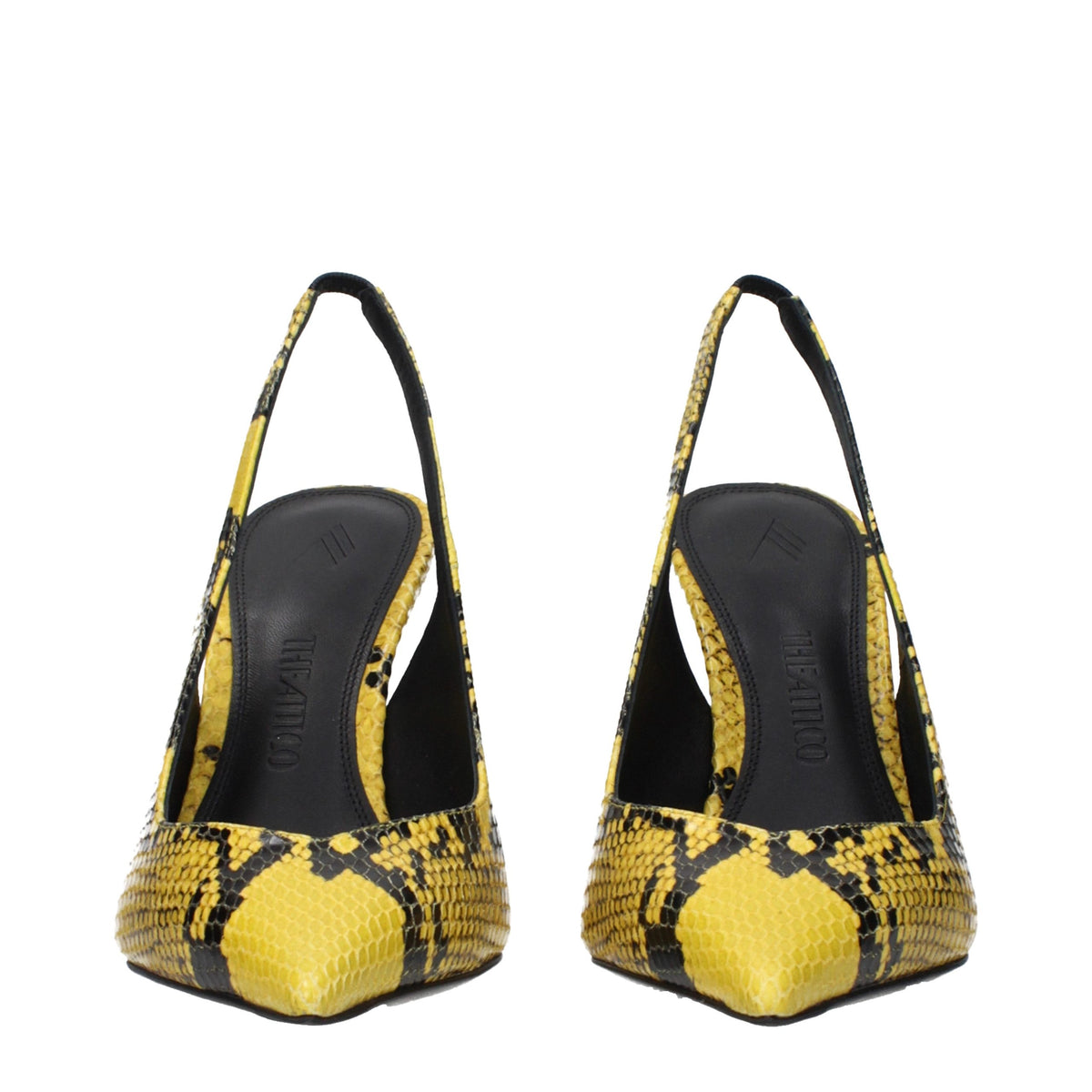 The Attico Plateau-Pumps aus gelbem Leder