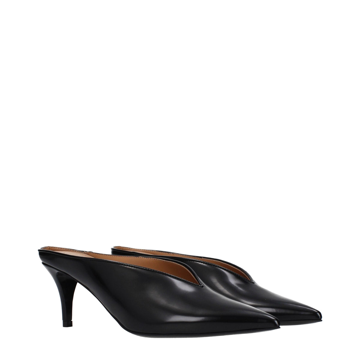 Stella McCartney Schwarze Leder Pumps mit hohem Absatz