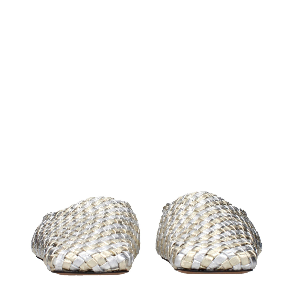 Stella McCartney Graue Leder-Slipper