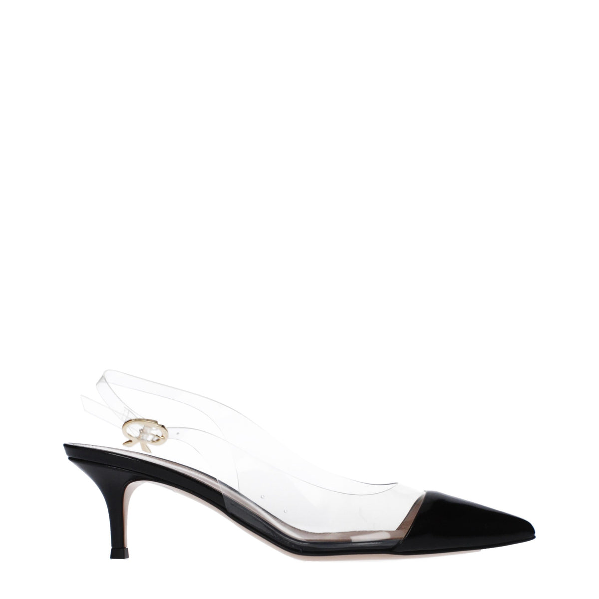 Gianvito Rossi Pumps aus transparentem Plexiglas mit mittelhohem Absatz