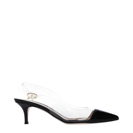 Gianvito Rossi Pumps aus transparentem Plexiglas mit mittelhohem Absatz