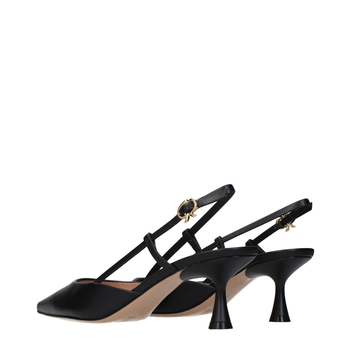 Gianvito Rossi Schwarze Leder Pumps mit mittlerem Absatz