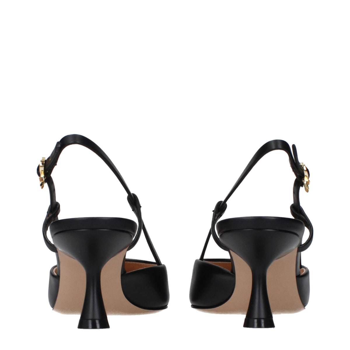Gianvito Rossi Schwarze Leder Pumps mit mittlerem Absatz