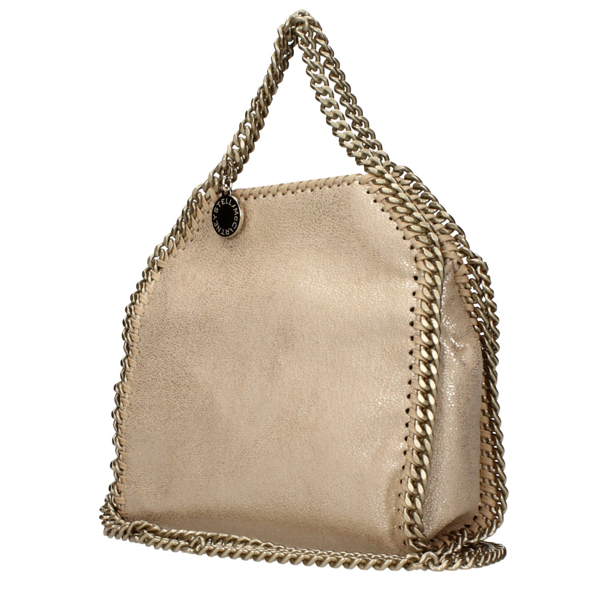 Stella McCartney Goldfarbene Lederhandtasche