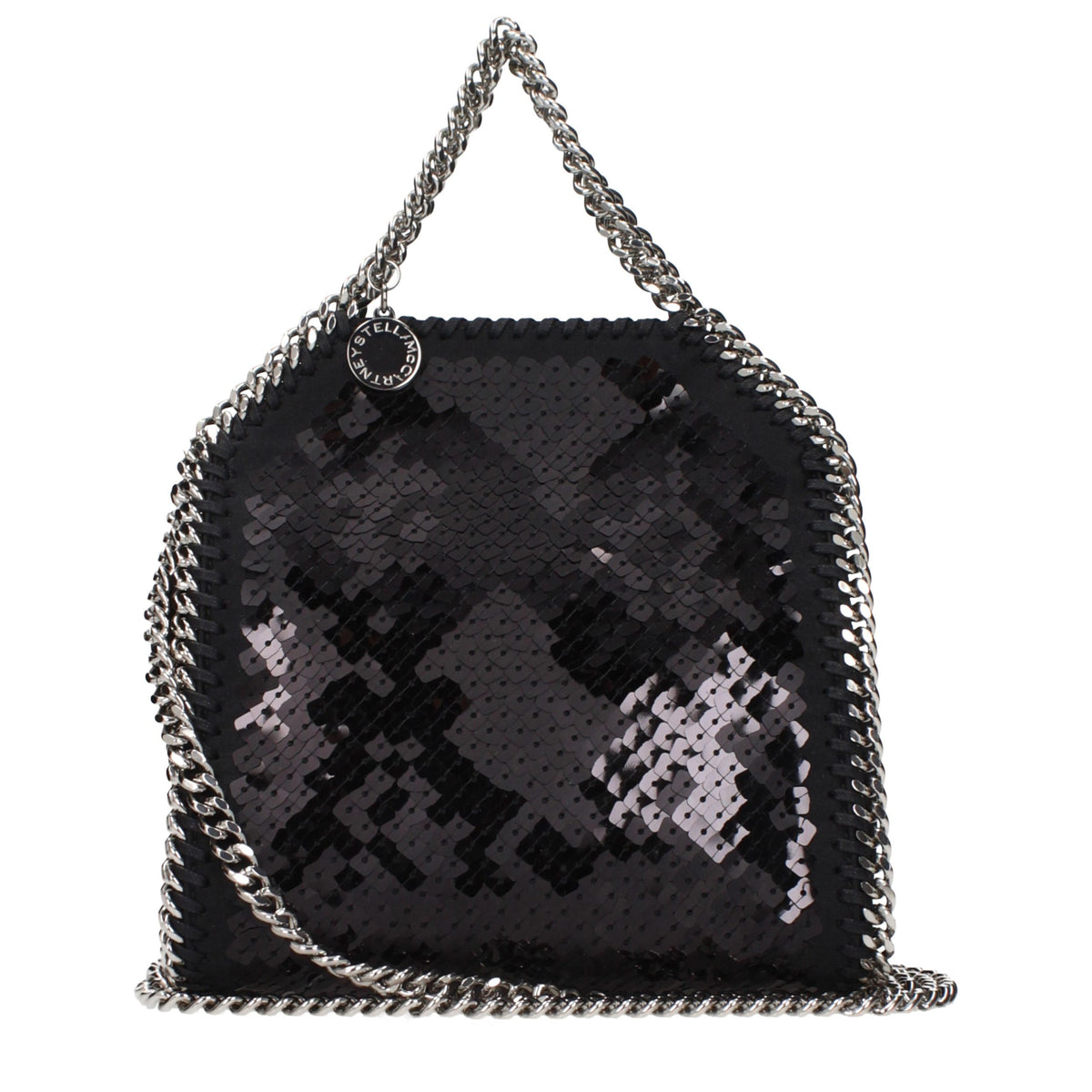 Stella McCartney Schwarze Stoffhandtasche