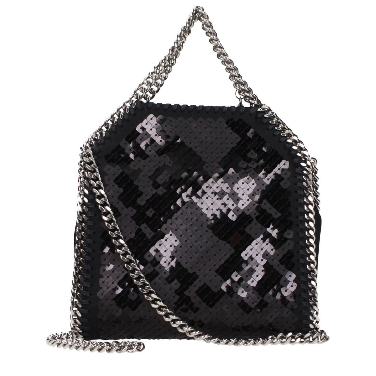 Stella McCartney Schwarze Stoffhandtasche