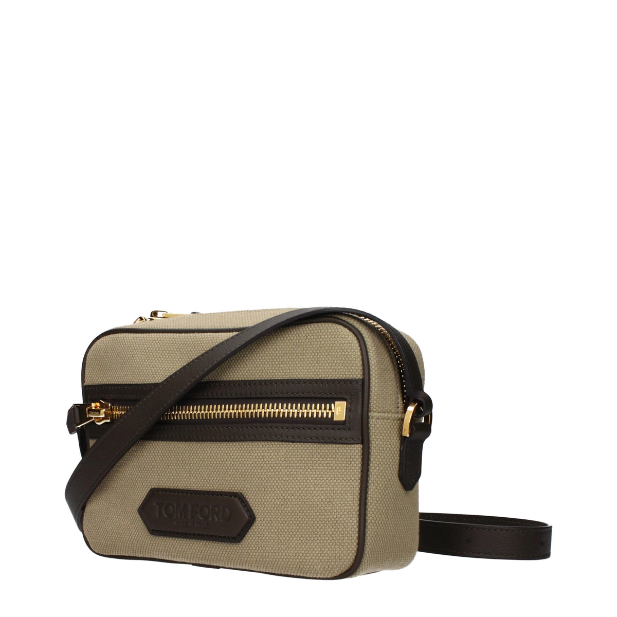 Tom Ford Beige Stoff-Umhängetasche