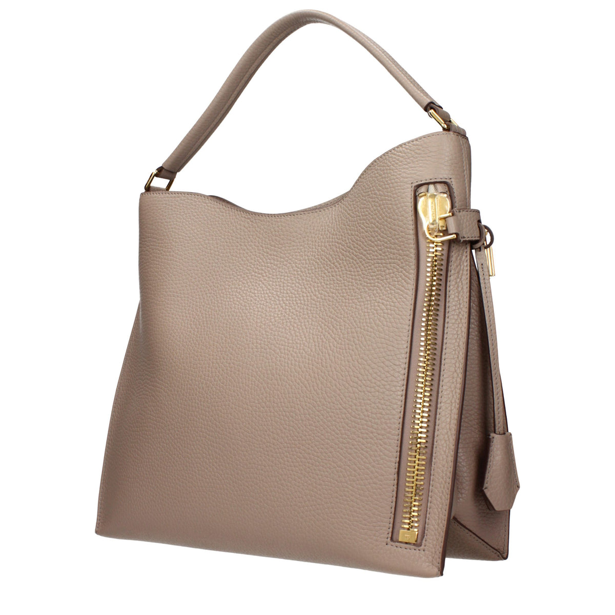 Tom Ford Beige Leder Handtasche