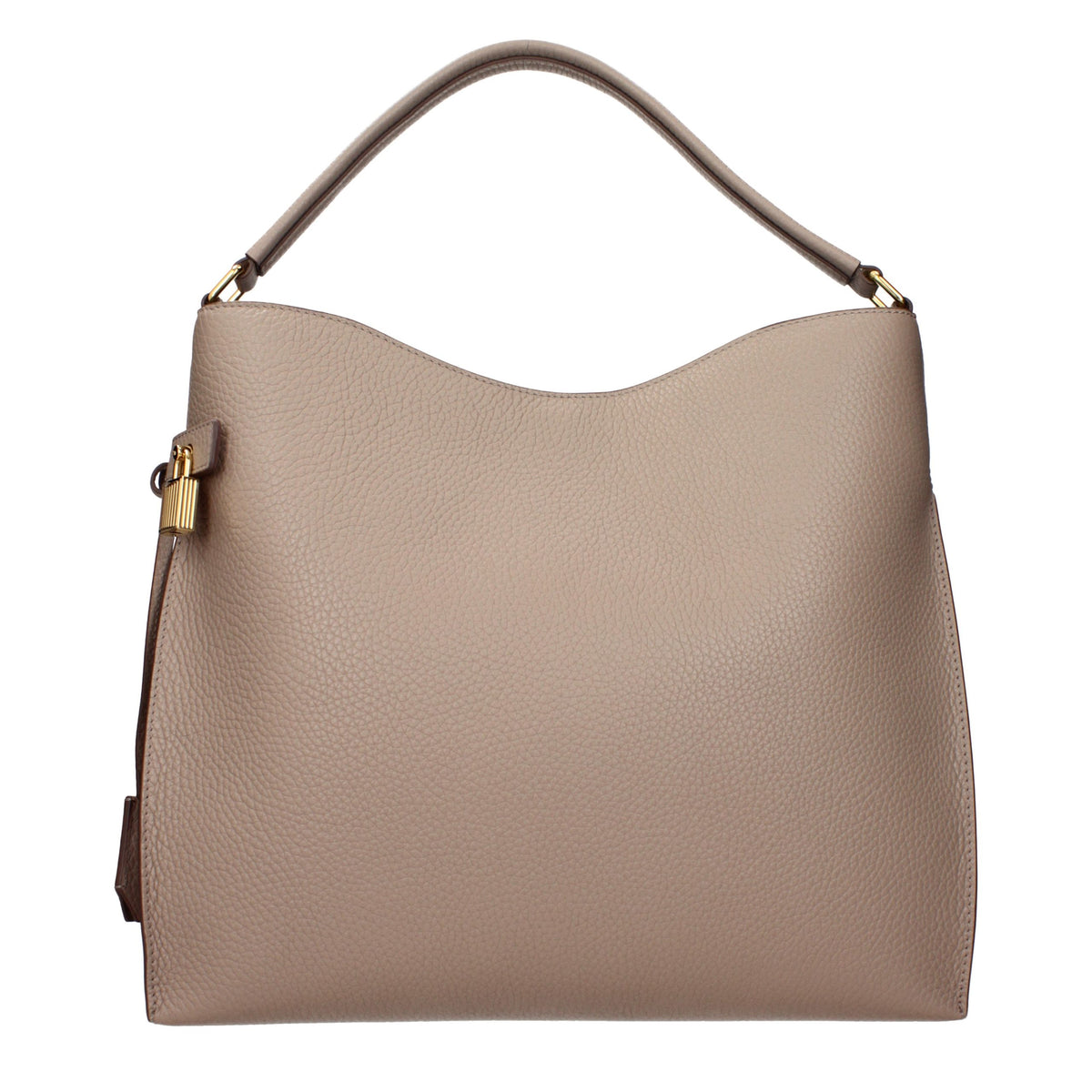 Tom Ford Beige Leder Handtasche