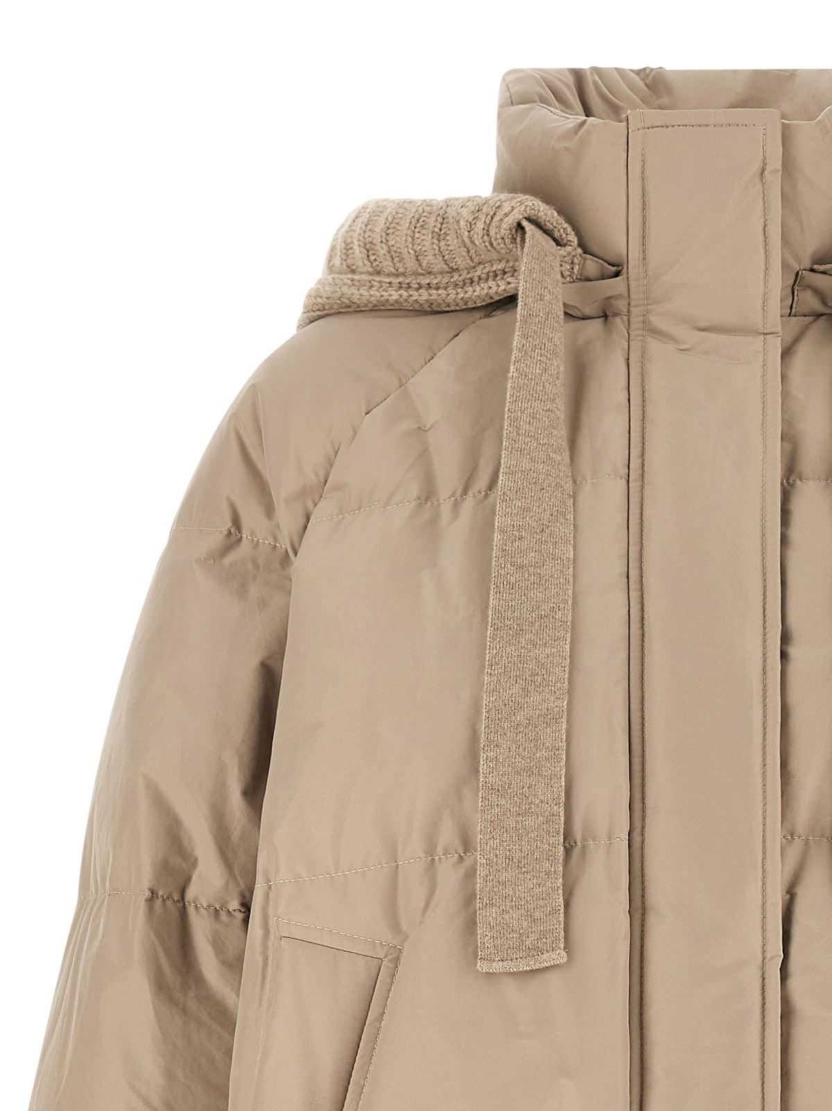 Brunello Cucinelli Beige Baumwolljacke in voller Länge