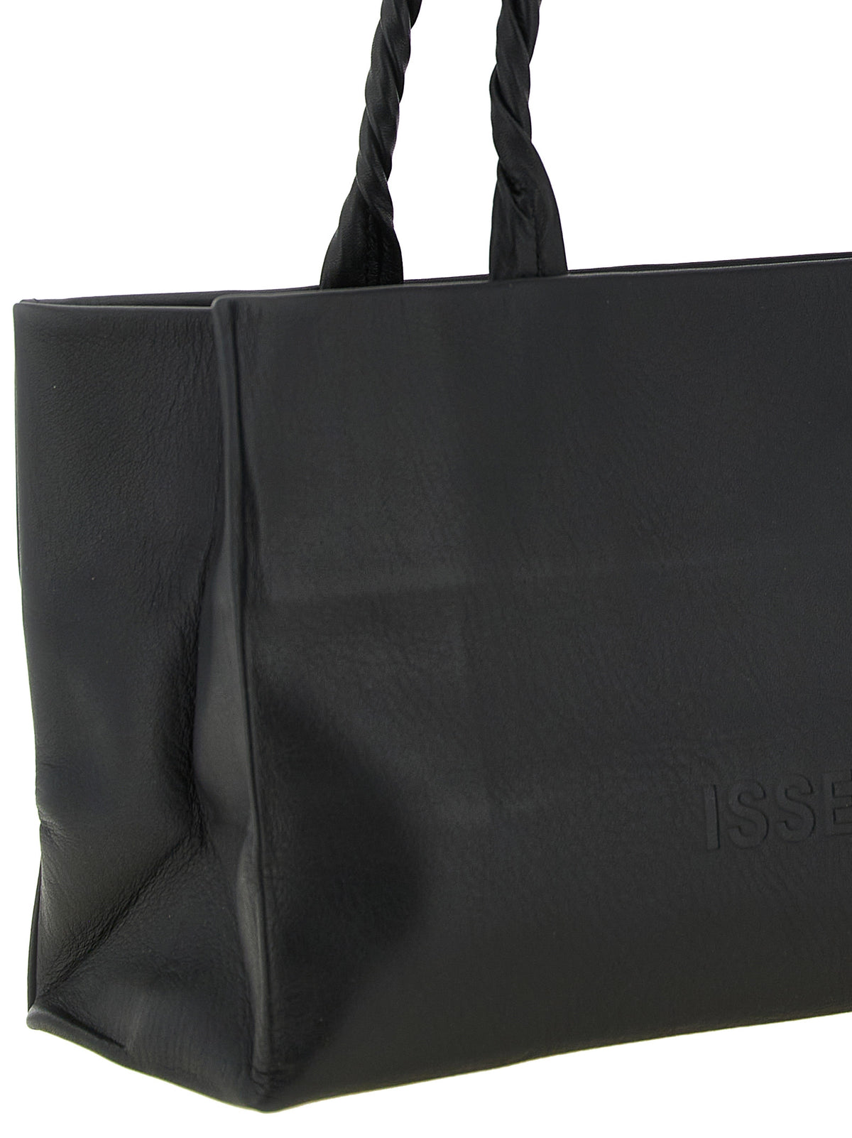 Issey Miyake Schwarze Schultertasche aus Polyester
