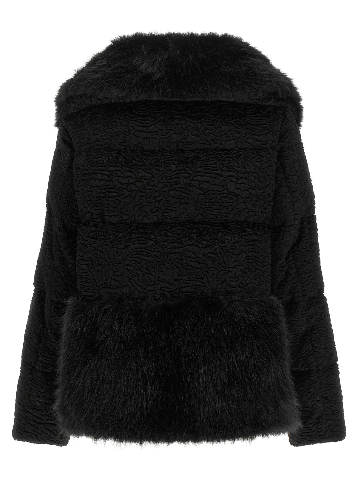 Herno Schwarze Jacke aus Acetat in voller Länge