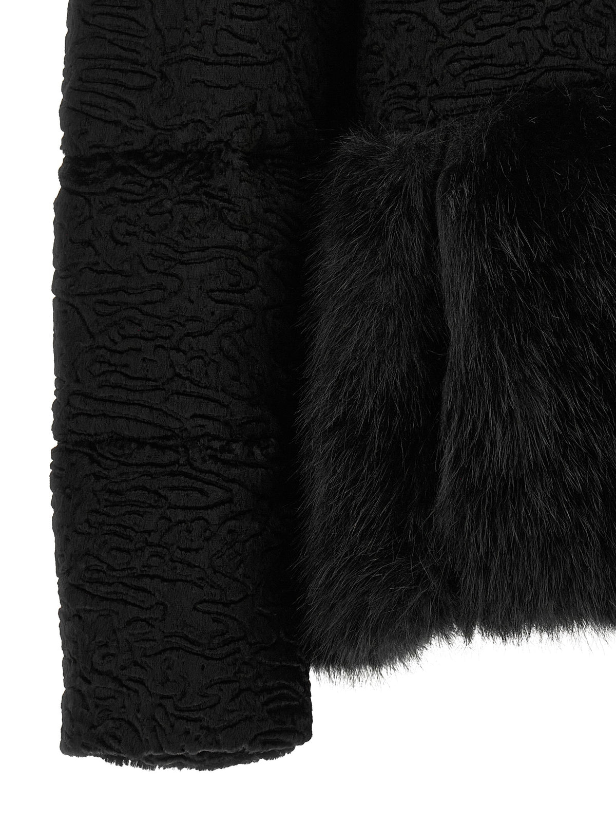 Herno Schwarze Jacke aus Acetat in voller Länge