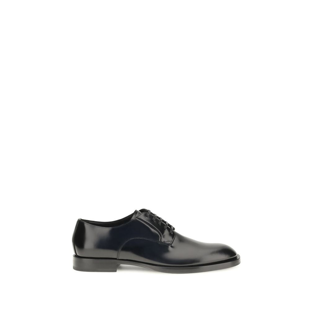 Dolce & Gabbana Schwarze Kalbsleder Bos Taurus Oxfords und Derbys