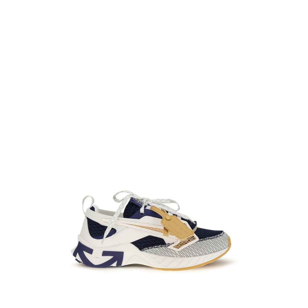Off-White Multicolor Stoff Sportliche Turnschuhe