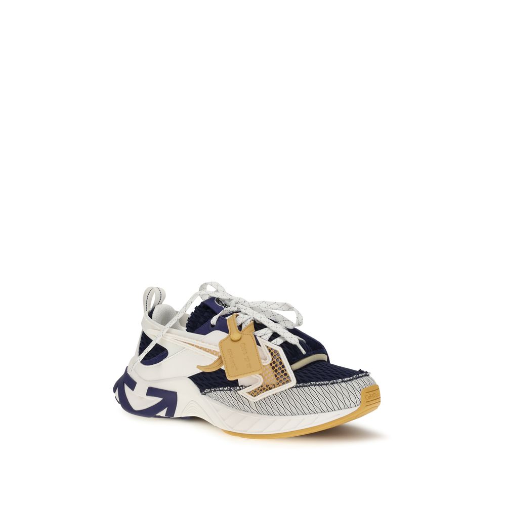Off-White Multicolor Stoff Sportliche Turnschuhe