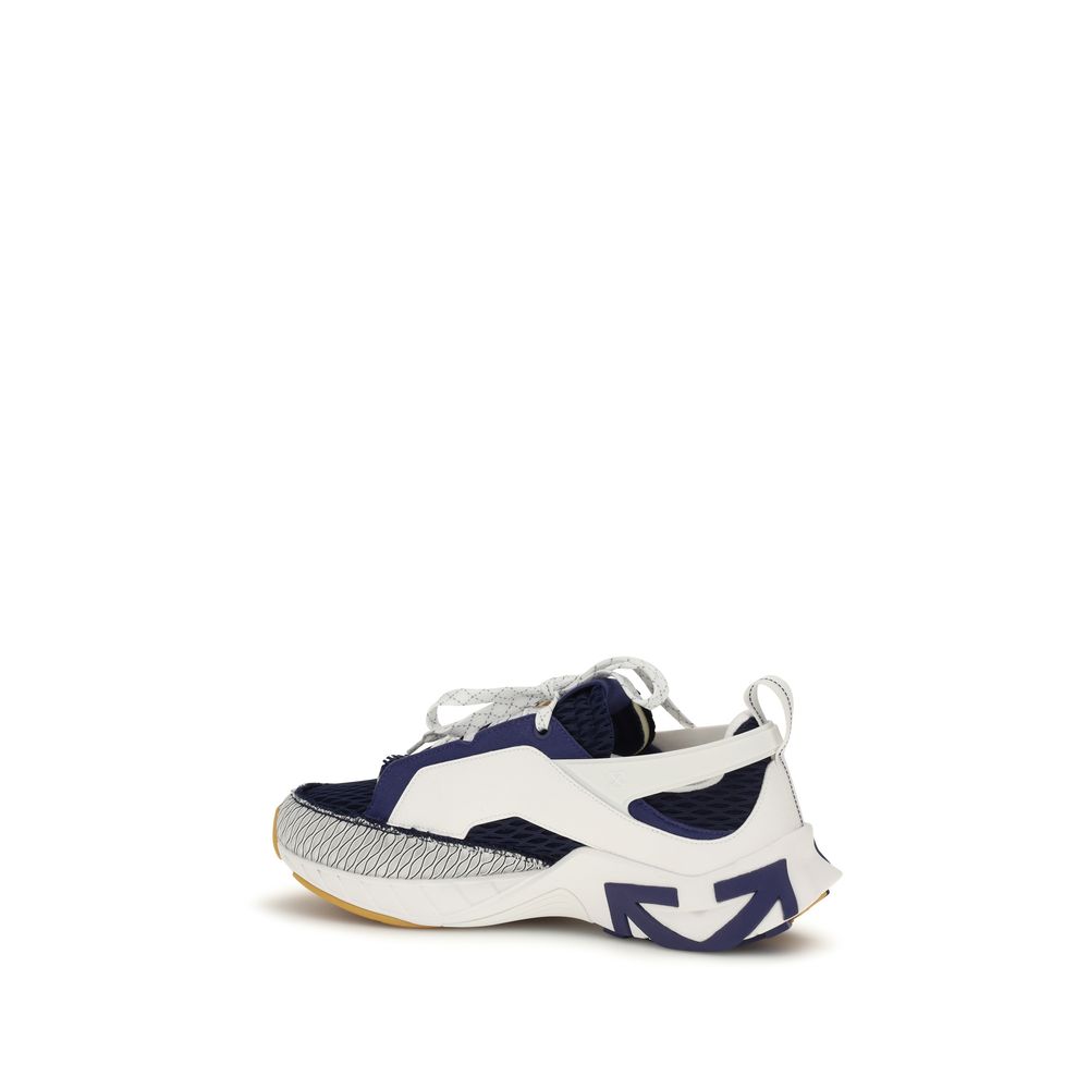 Off-White Multicolor Stoff Sportliche Turnschuhe