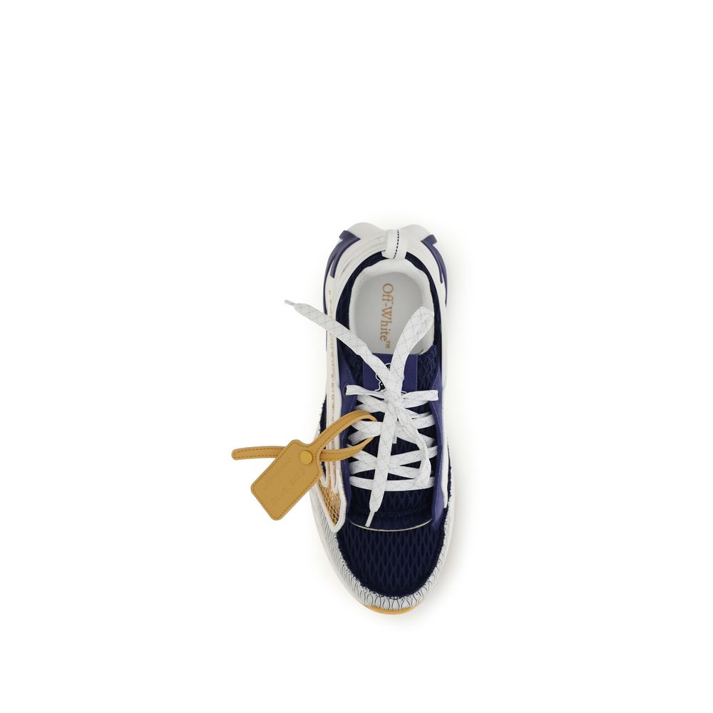 Off-White Multicolor Stoff Sportliche Turnschuhe