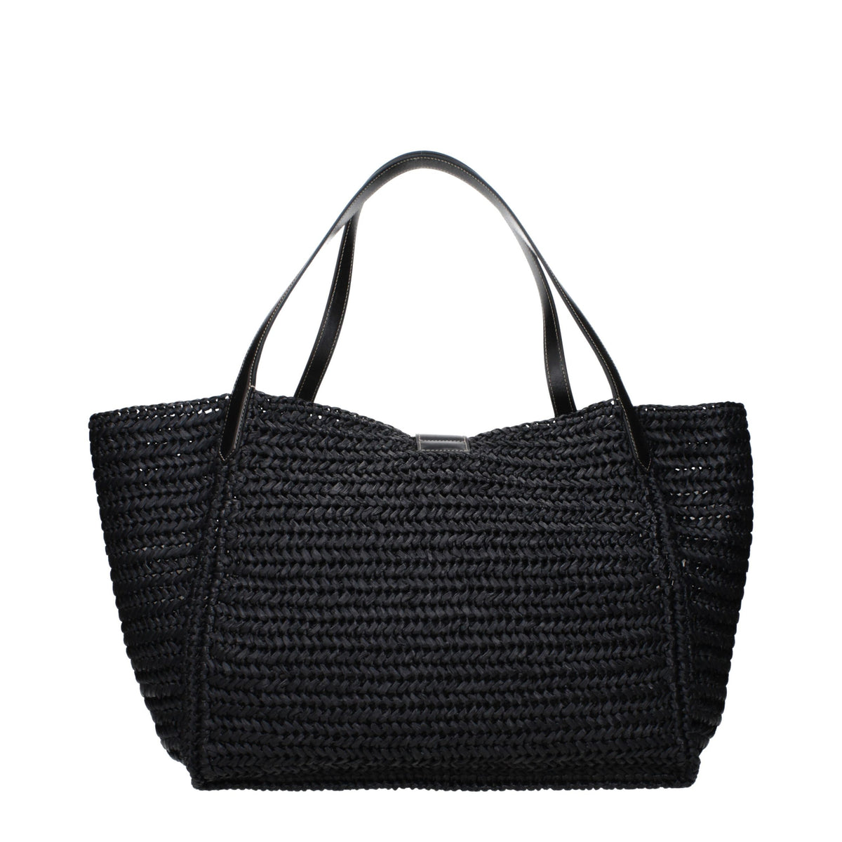 Tom Ford Schwarze Raffia-Umhängetasche