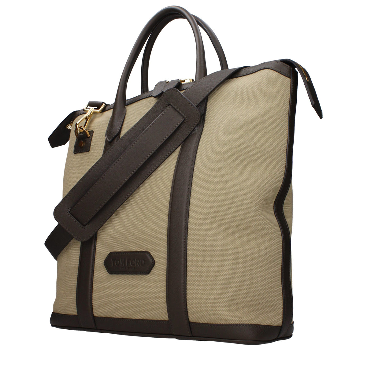 Tom Ford Beige Stoff-Handtasche