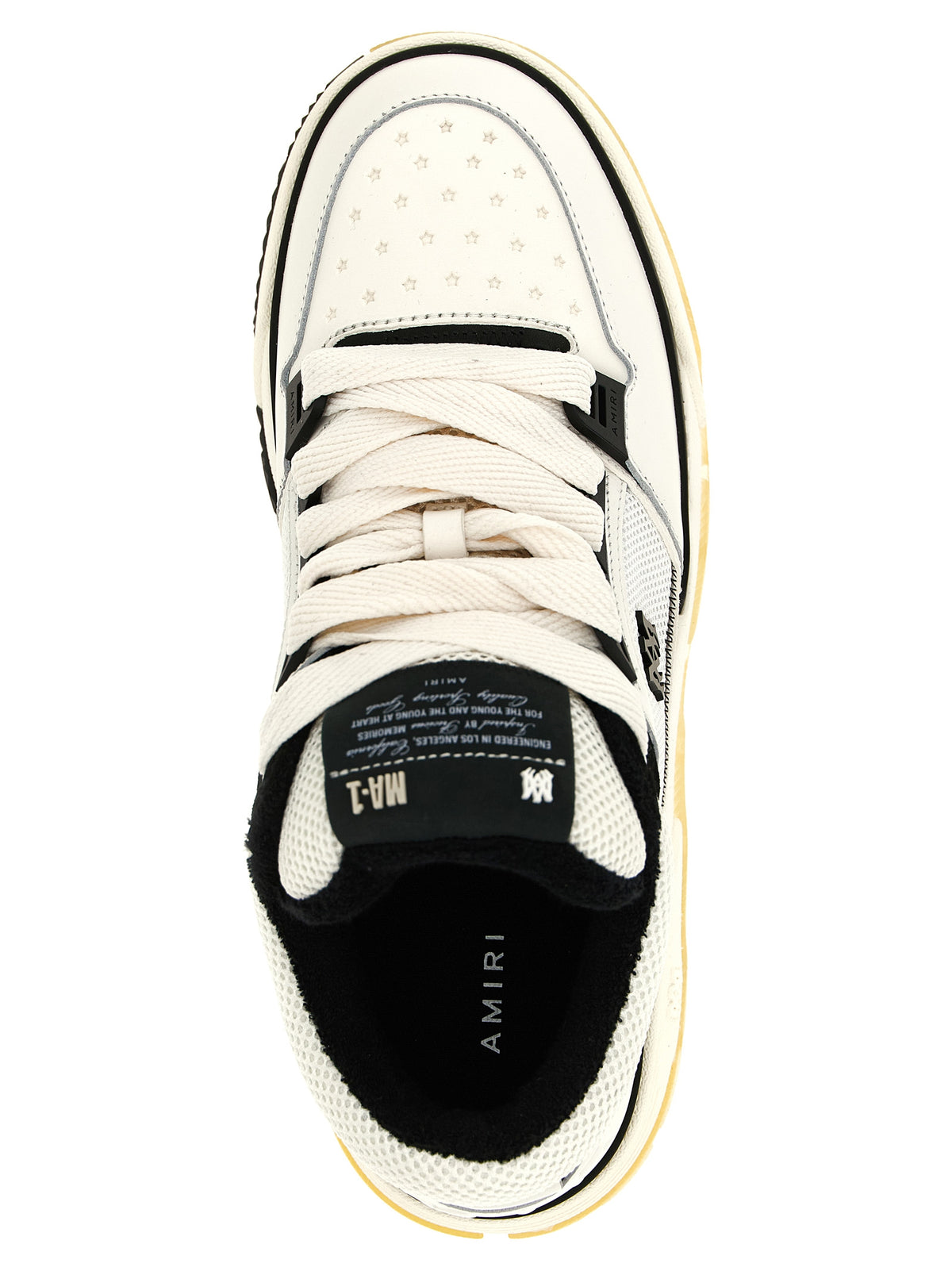 Amiri Weiße Kalbsleder Chunky Sneaker