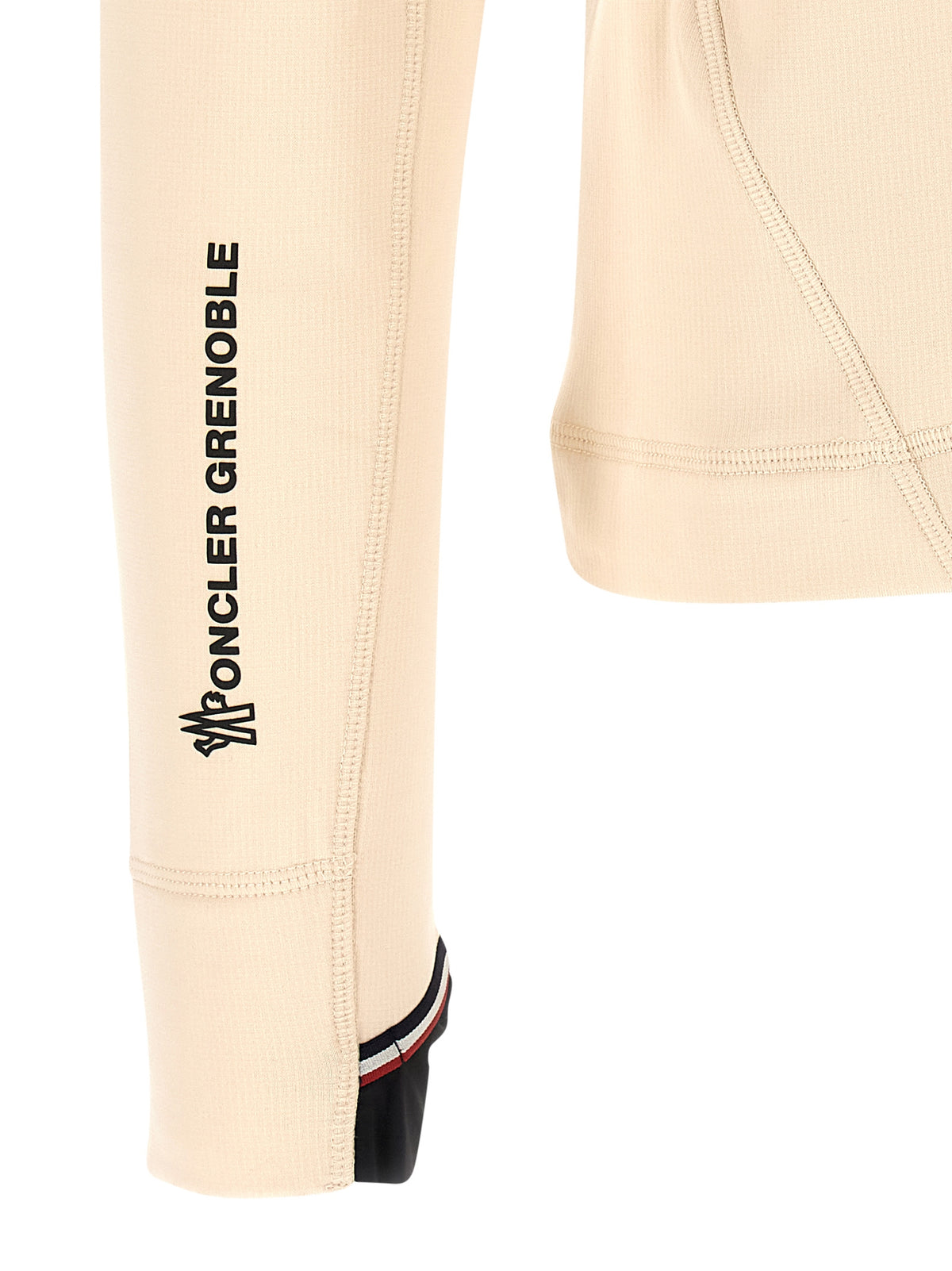 Moncler Grenoble Weiße Strickjacke aus Polyamid
