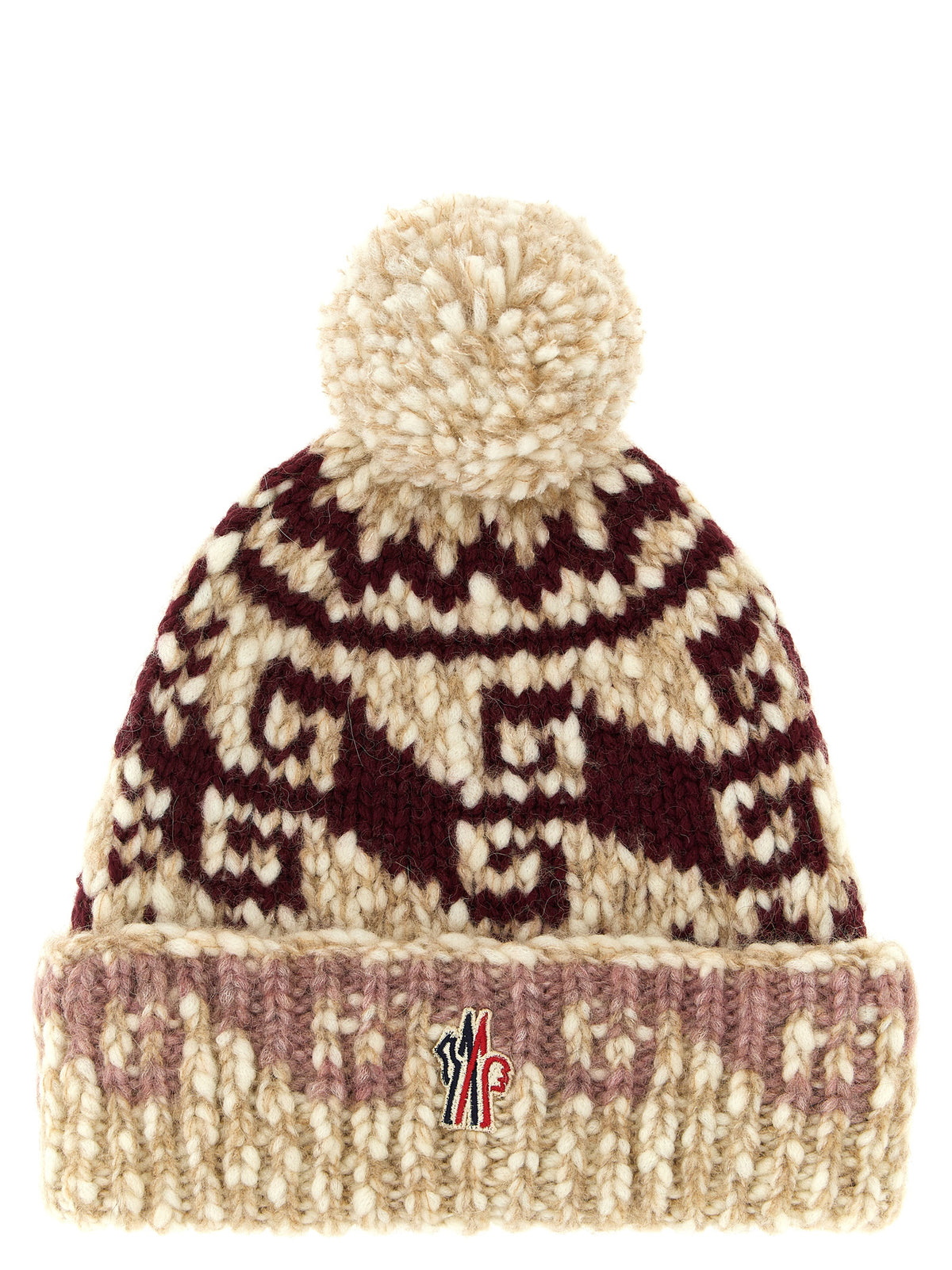 Moncler Grenoble Mehrfarbige Wollmütze