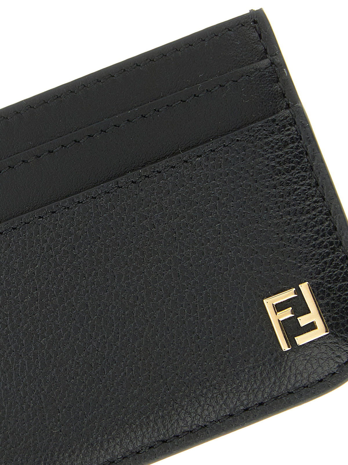 Fendi Schwarzer Kalbsleder-Kartenetui