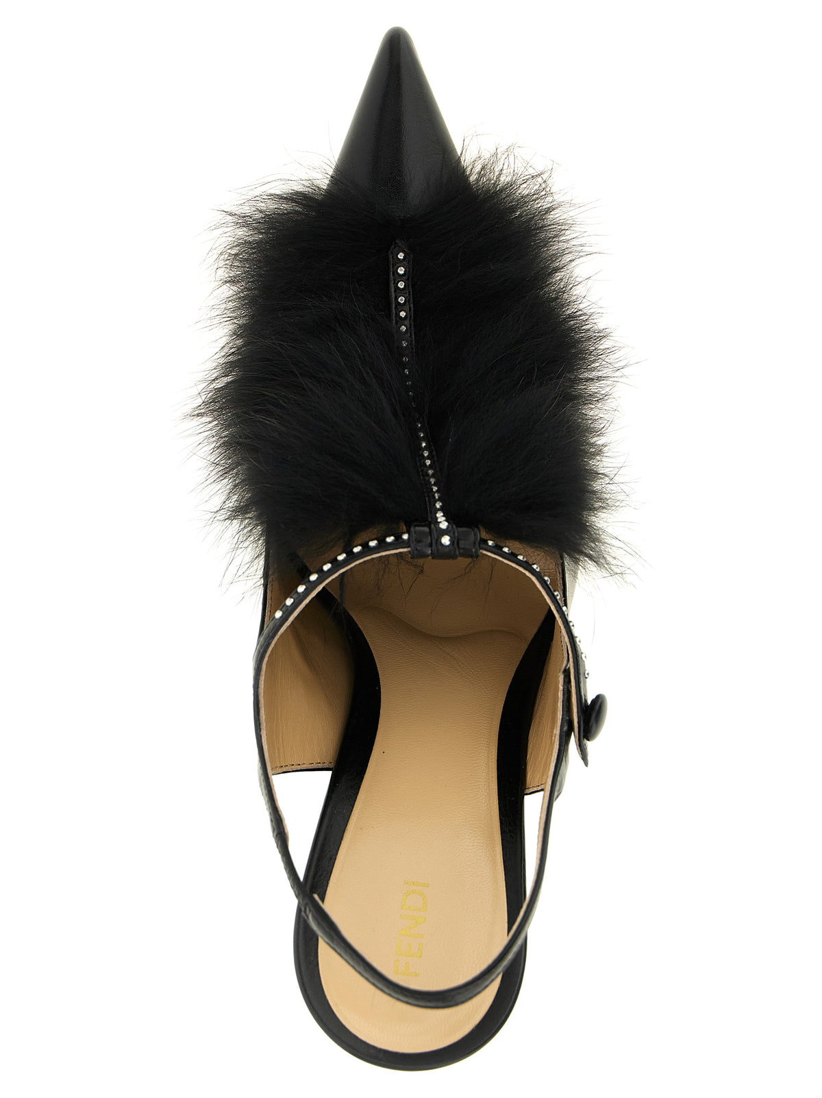 Fendi Schwarze Pumps aus Kalbsleder mit hohem Absatz