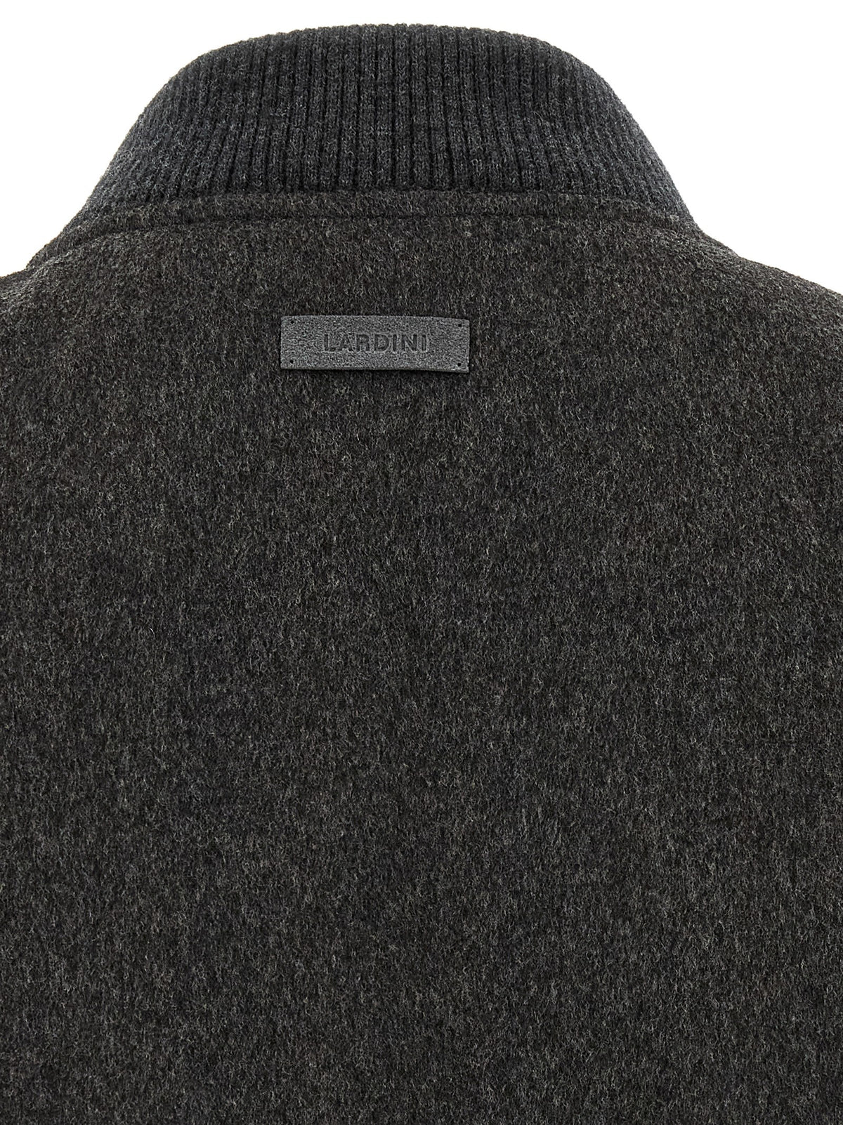 Lardini Grauer Bomber aus reiner Schurwolle