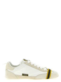 Fendi Weiße Kalbsleder-Sneaker im Athletic-Look