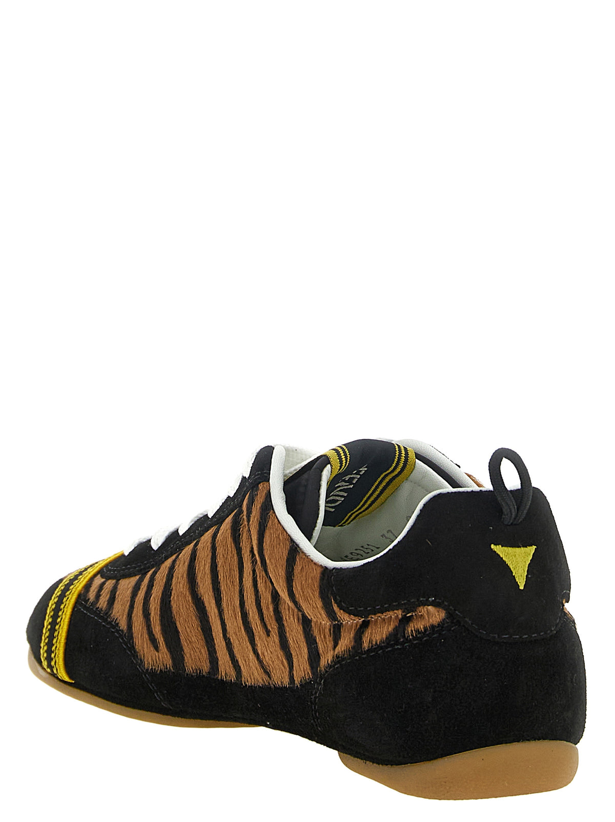 Fendi Braune Kalbsleder-Sneaker im Athletic-Stil