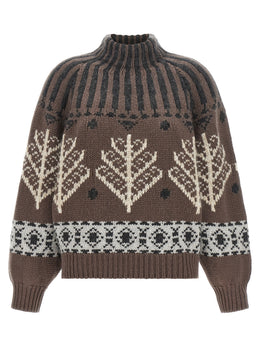 Brunello Cucinelli Brauner Kaschmir-Strickjacke