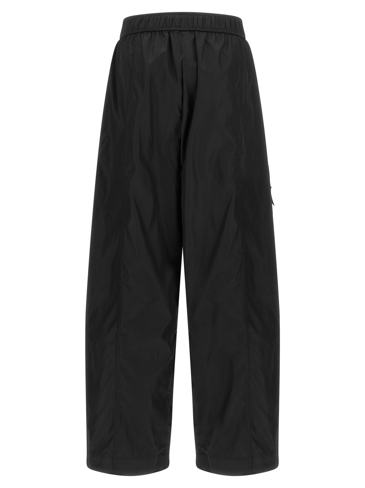 Ganni Schwarze Cargohose aus recyceltem Polyamid